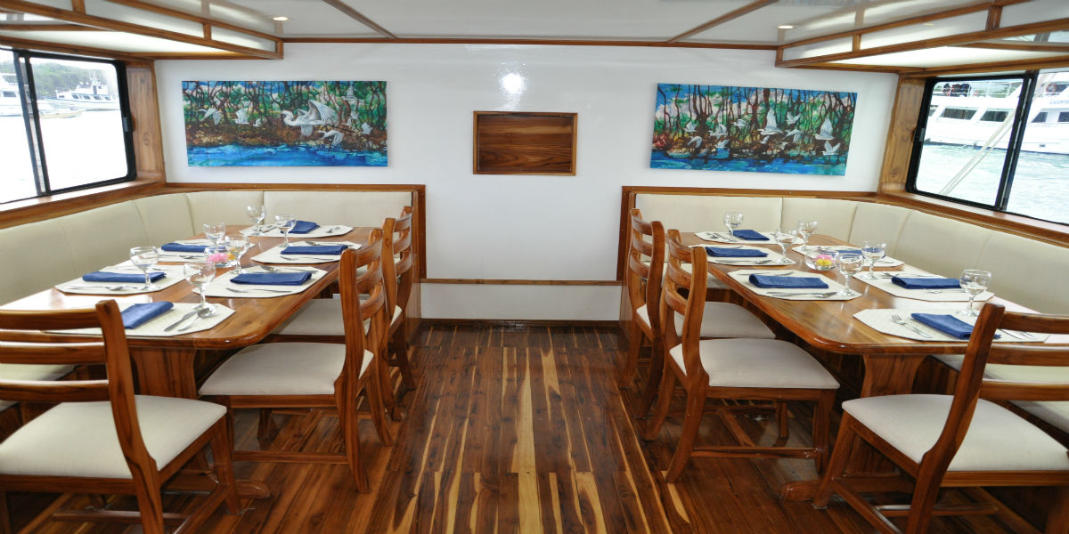 Ecuador - Galapagos Tourist Class - Eden Motor Vessel Restaurant