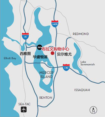 美国布拉文购物中心地图 美国布拉文购物中心地图