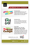 Summer Golf Events Flyer