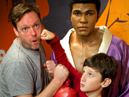Pose with Muhammad Ali at Madame Tussauds London