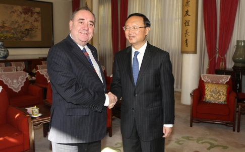 First Minister Alex Salmond meets State Councillor Yang Jiechi in Beijing