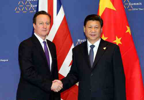 Xi Jinping Meets with UK Prime Minister David Cameron