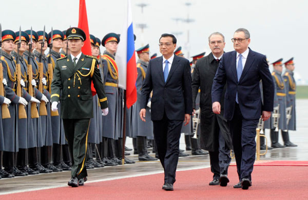Li Keqiang visit Russia