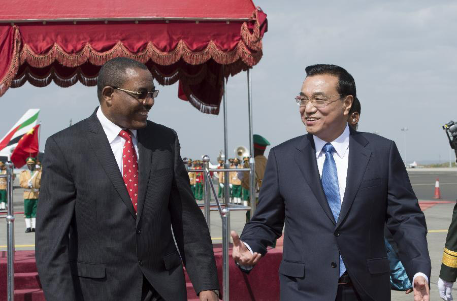 China's Premier Li Keqiang is making his first visit to Africa
