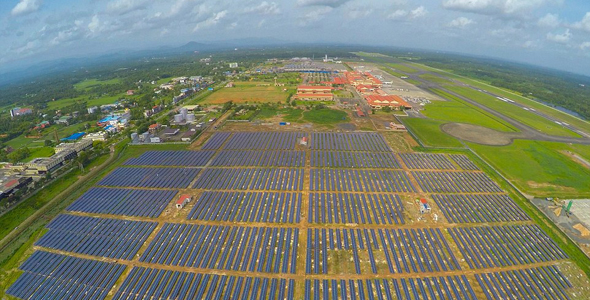 印度科钦机场：世界首个纯太阳能供电机场