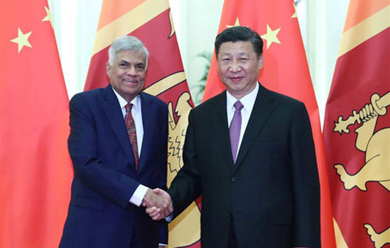 Xi Jinping Meets with Prime Minister Ranil Wickremesinghe of Sri Lanka