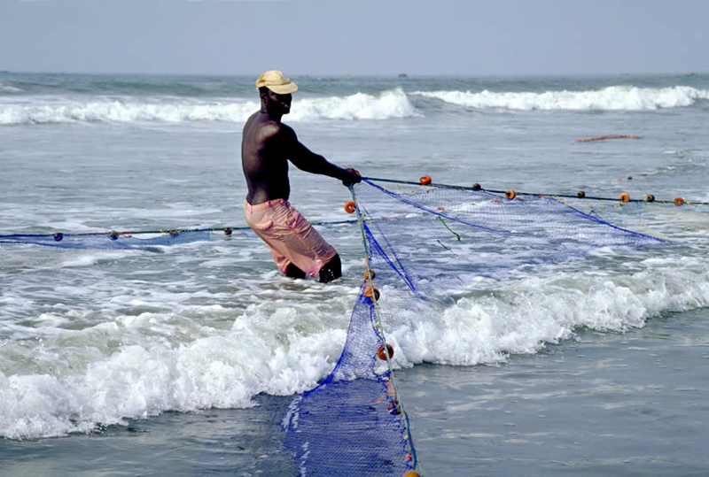 加纳阿克拉詹姆斯敦渔民