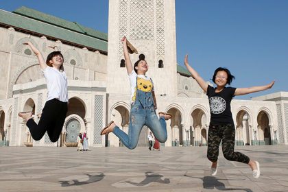 Chinese tourists in Morocco