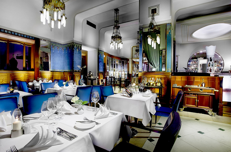 捷克布拉格巴黎大酒店莎拉·伯恩哈特餐厅