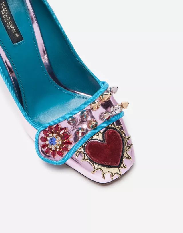 Dolce & Gabbana Leather Pumps with Applique