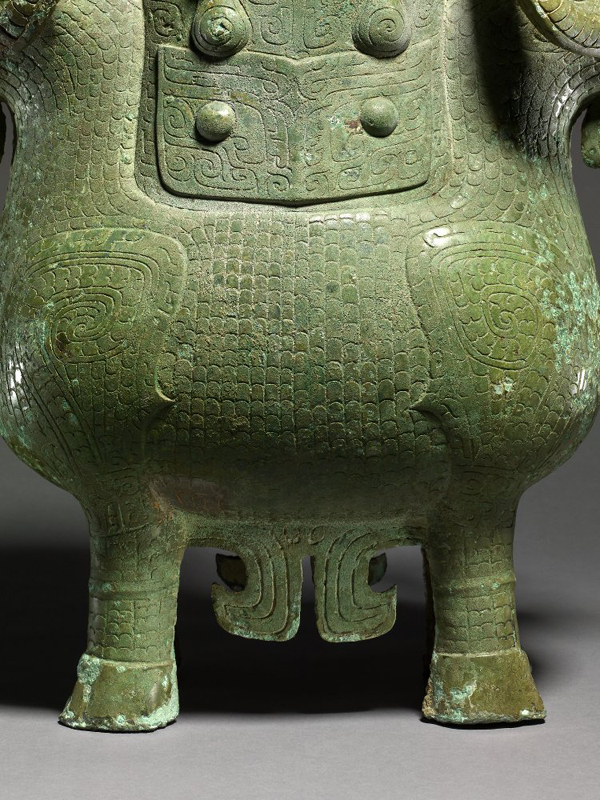 大英博物馆中国商朝青铜双羊尊