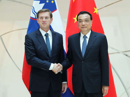 Li Keqiang Meets with Prime Minister Miro Cerar of Slovenia