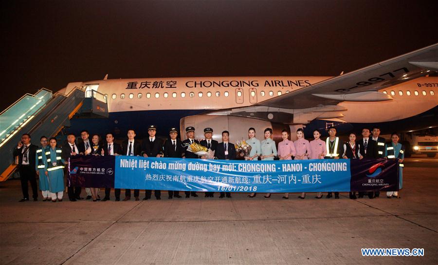 Direct flight links Chongqing, Hanoi