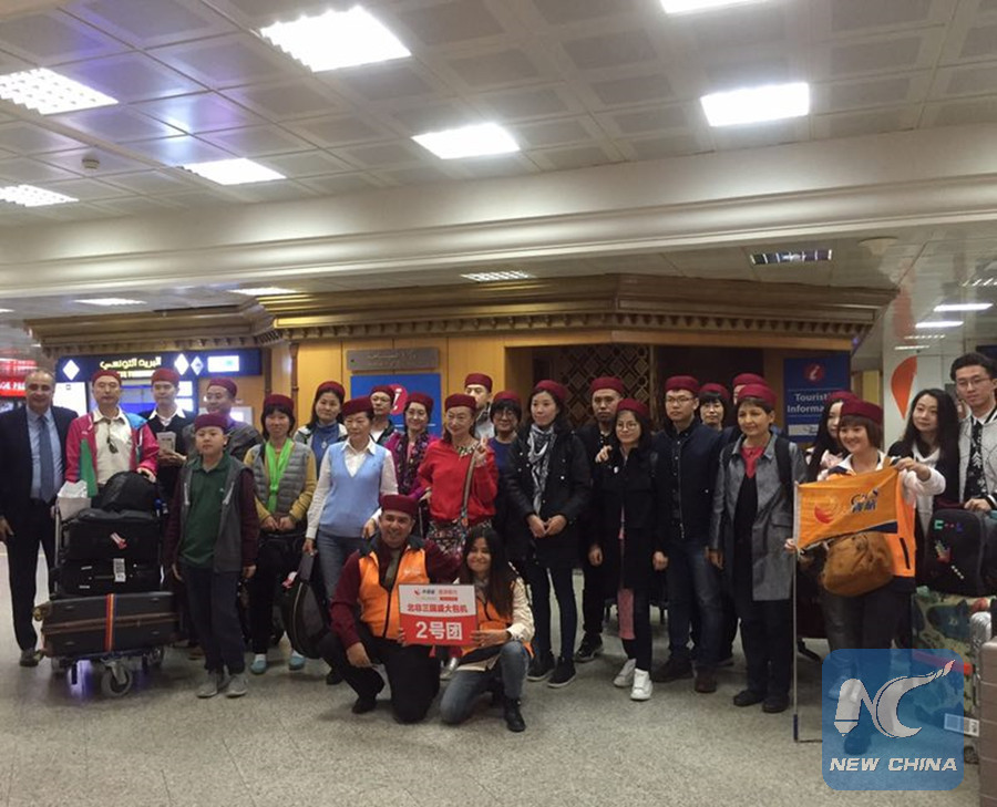 Tunisia welcomes first Chinese charterd-flight tourist group