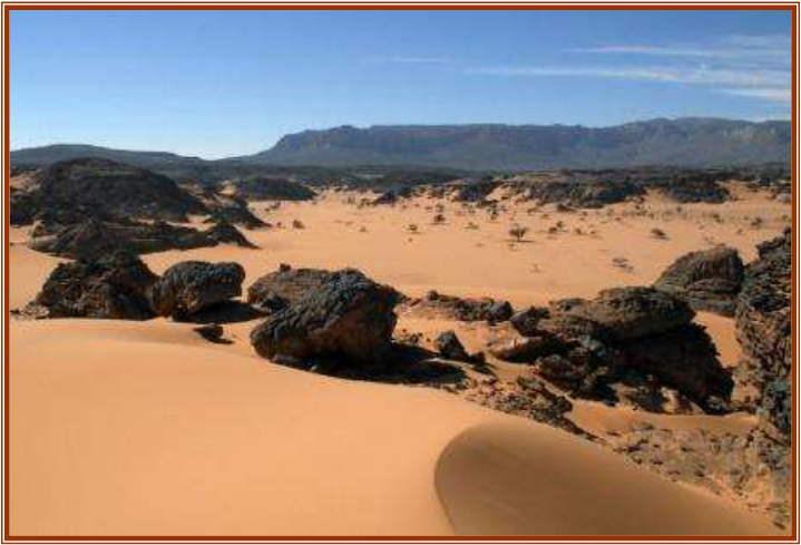撒哈拉沙漠Jebel Uweinat山脉