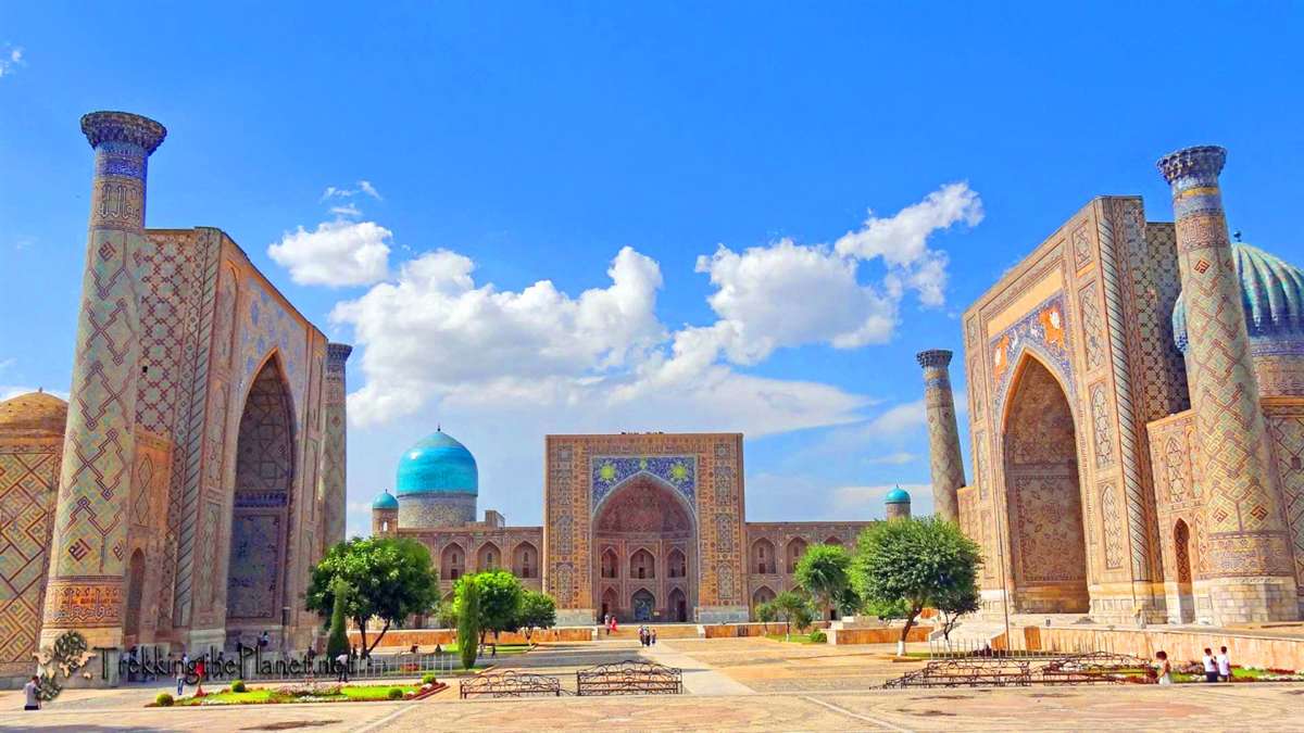 乌兹别克斯坦撒马尔罕雷吉斯坦广场
