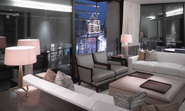 The interior of one of the luxury flats at One Hyde Park