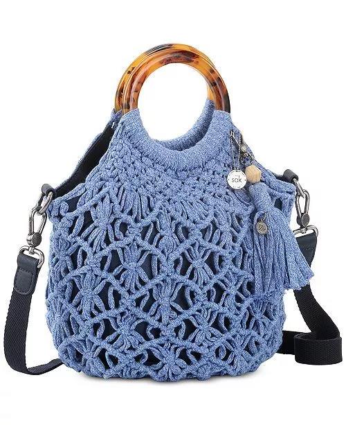 The Sak Helena Crochet  Circle Handle Crossbody