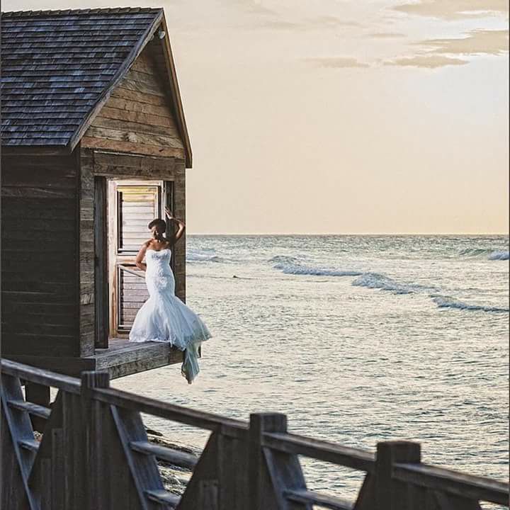 加勒比牙买加半月度假村婚纱照
