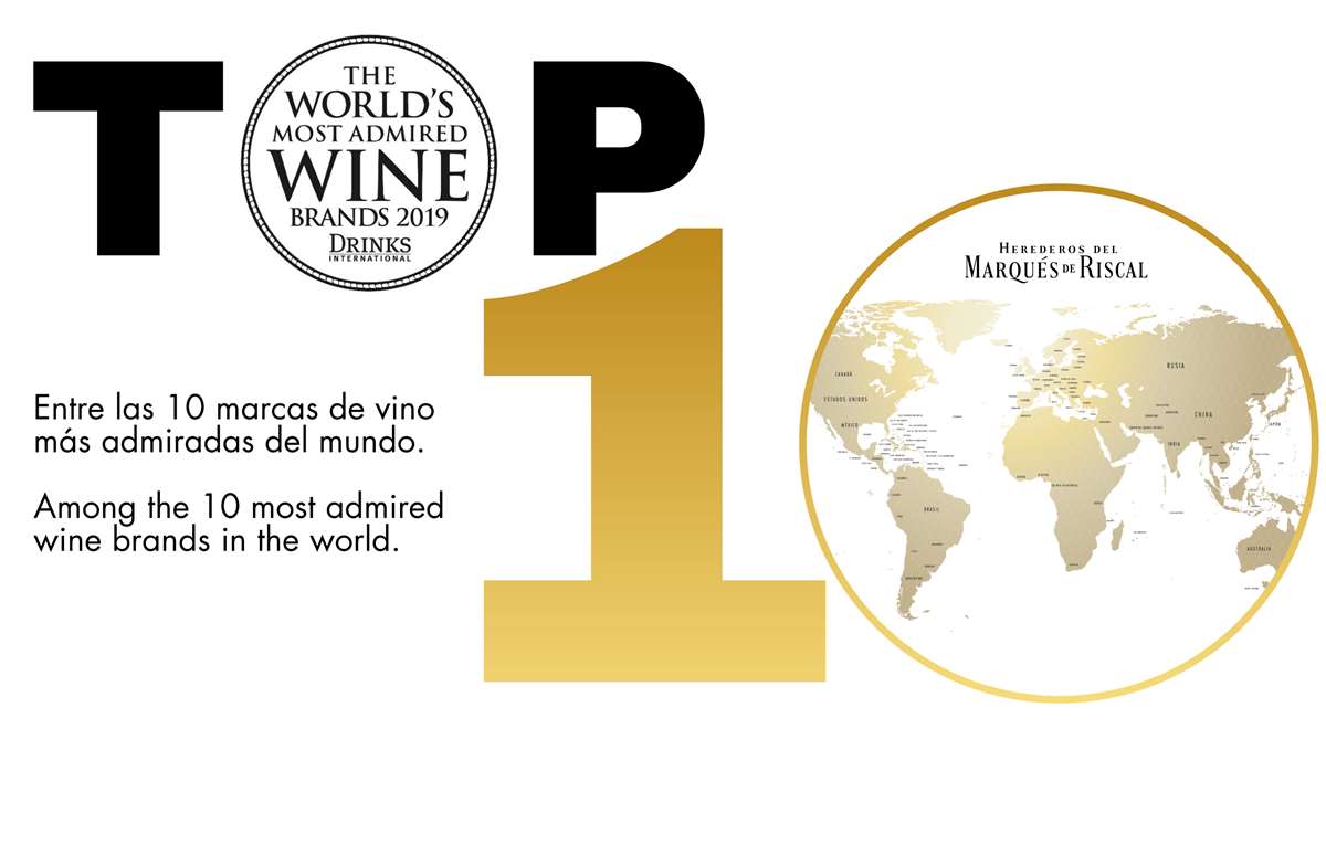 西班牙瑞格尔侯爵酒庄被评为2019年全球10大最受推崇的葡萄酒品牌之一