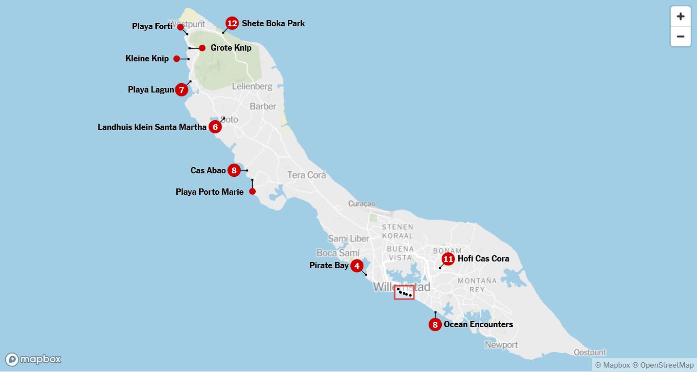 加勒比库拉索地图