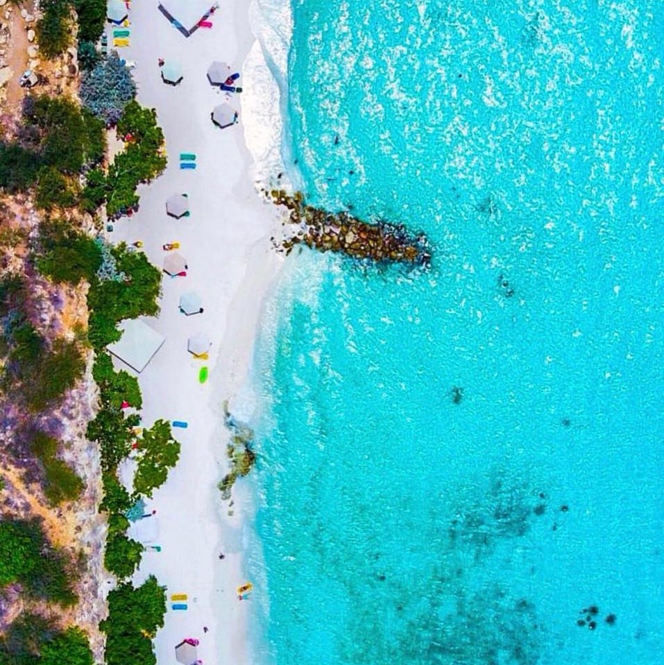 加勒比库拉索岛Porto Mari海滩