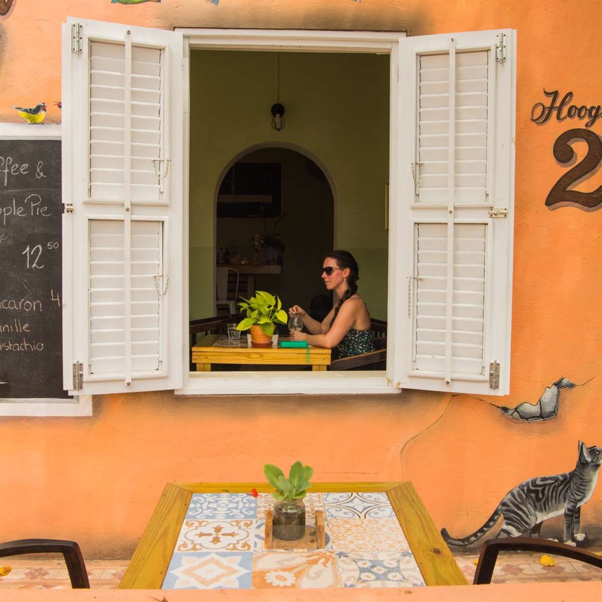 加勒比海库拉索岛Hoogstraat街餐厅