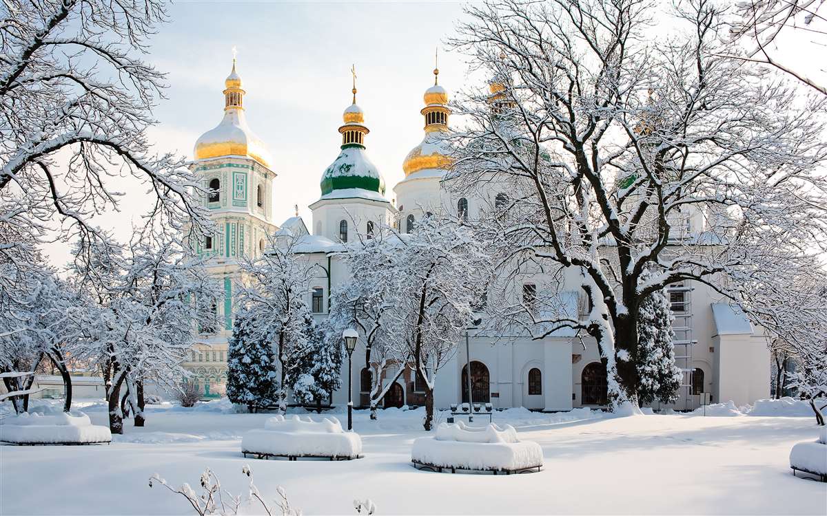 乌克兰冬季雪景