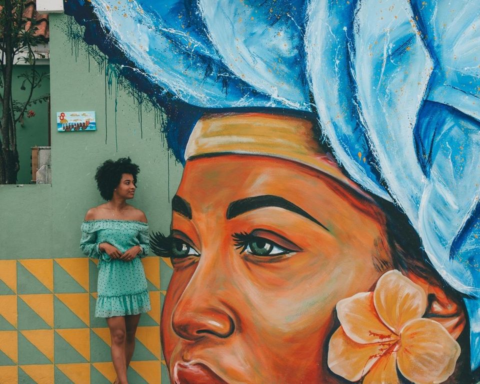加勒比海库拉索岛威廉斯塔德壁画