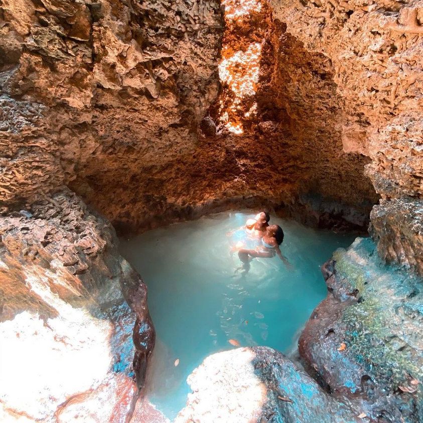加勒比海库拉索岛Tomasito洞穴