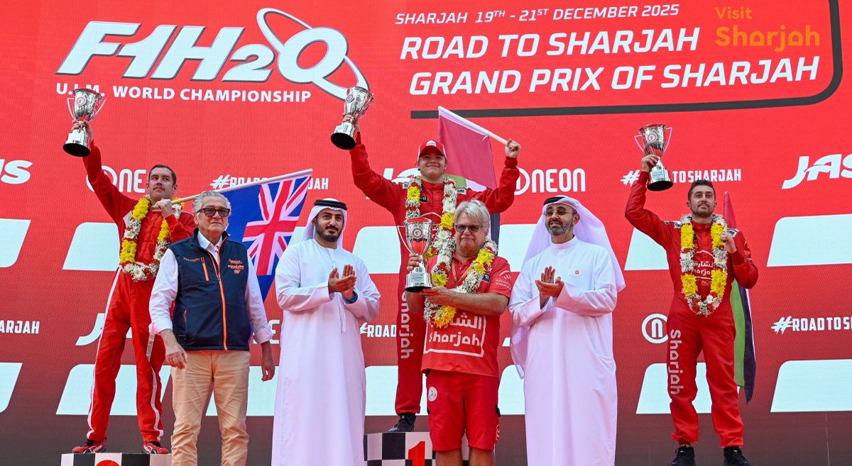 Sharjah Team Claims Victory at the 2025 F1H2O UIM World Championship - Grand Prix of Sharjah
