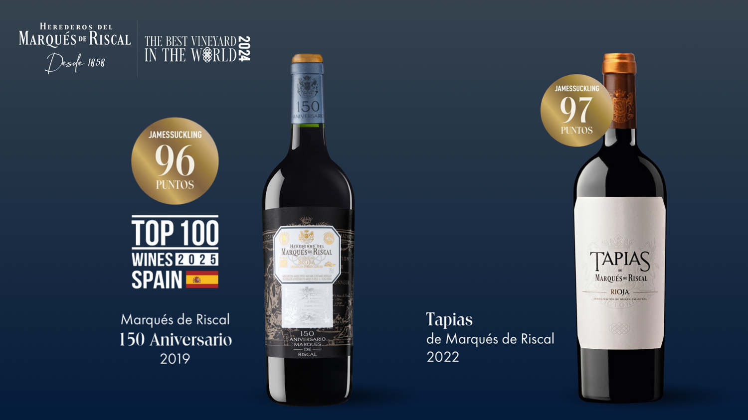 Marqus de Riscal Lands a Spot on James Suckling's Top 100 Wines of Spain 2025