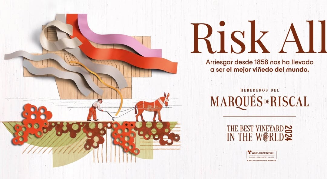 Risk All, Marqus de Riscal's new communication campaign to celebrate its award as the best vineyard in the world